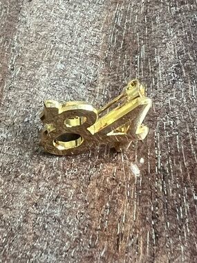 Goldtone class of 84 Pin Charm